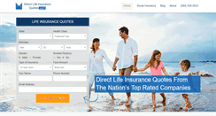 Desktop Screenshot of directlifeinsurancequotes.com